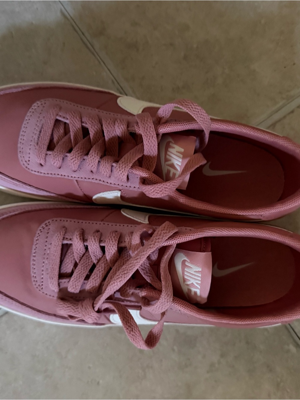 Nike Women's Pink Court Low-Top Sneakers